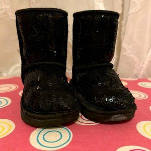 Black Sequin Ugg boots